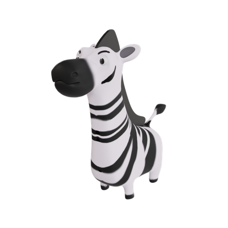 Zebra  3D Icon