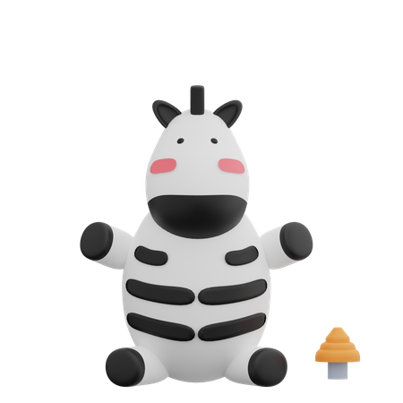 Zebra 3D Illustration