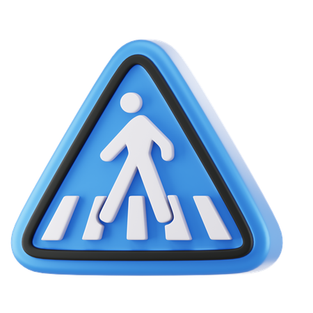 Zebra Crossing  3D Icon