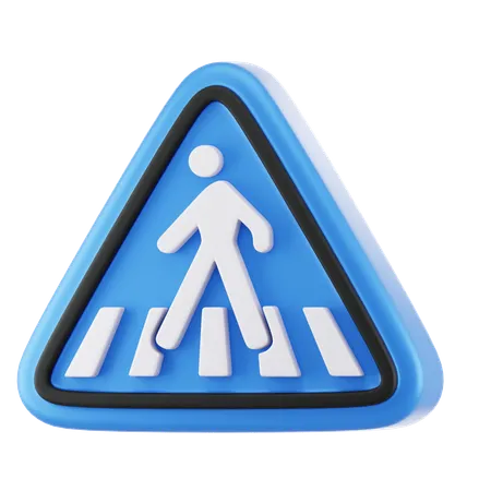 Zebra Crossing  3D Icon