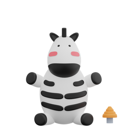 Zèbre  3D Icon