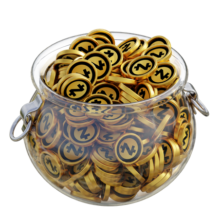Zec Clear Glass Pot  3D Icon