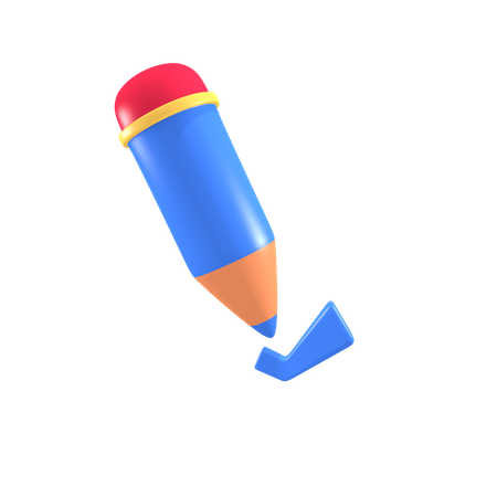 Zeichenstift  3D Illustration