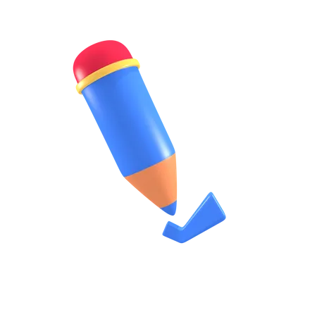 Zeichenstift  3D Illustration