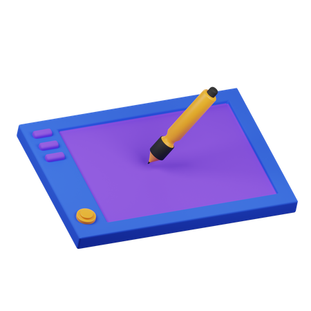 Zeichentablett  3D Icon