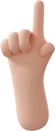 Zeigefinger  3D Illustration