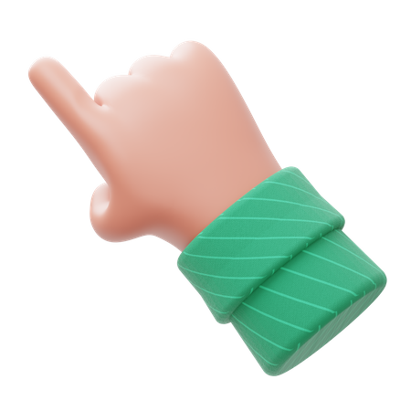 Zeigender Finger  3D Illustration