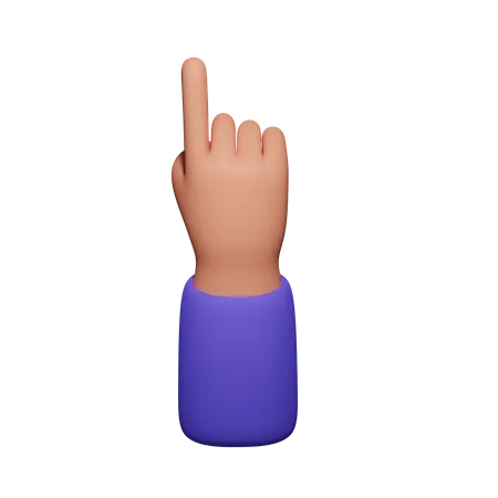 Zeigender Finger  3D Icon