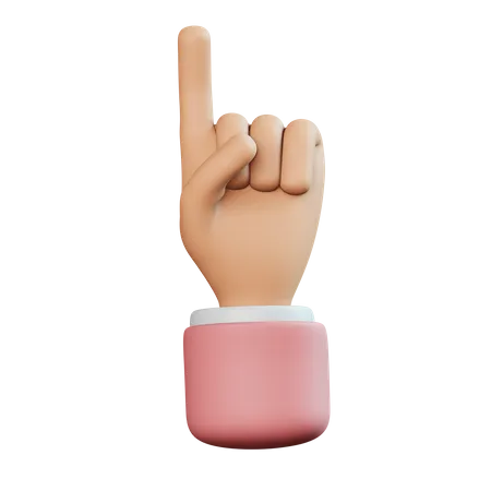 Zeigender Finger  3D Icon