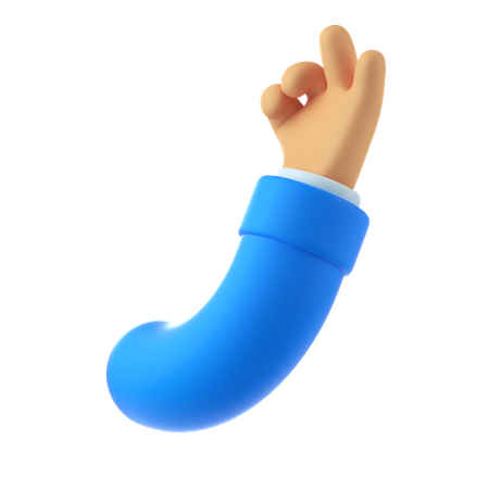 Zeigende Fingerhand  3D Illustration