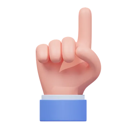 Zeigende Fingerhandbewegung  3D Icon