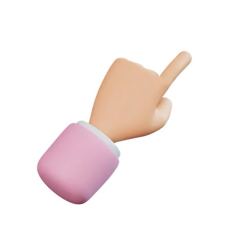 Zeigende Fingerhandbewegung  3D Icon