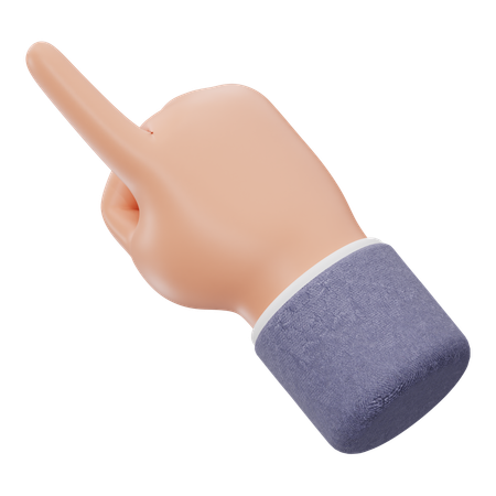 Zeigende Fingerhandbewegung  3D Icon