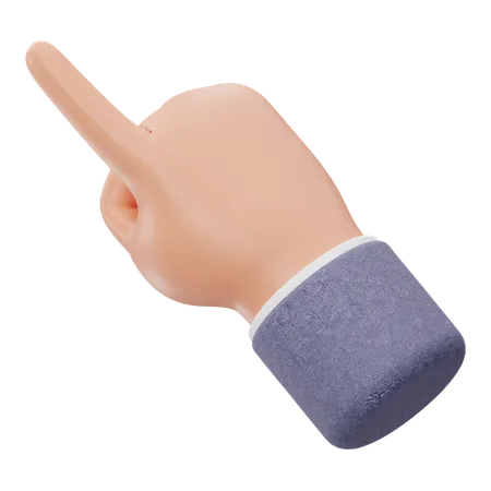 Zeigende Fingerhandbewegung  3D Icon