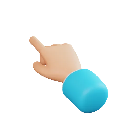 Zeigende Handbewegung  3D Icon