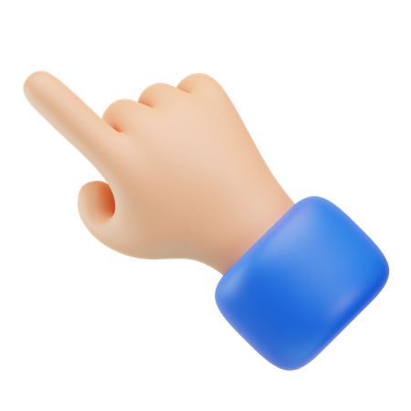 Zeigende Handbewegung  3D Icon
