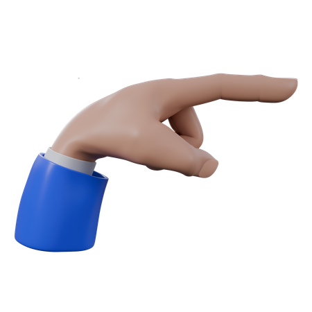 Zeigende Gesten mit der rechten Hand  3D Icon