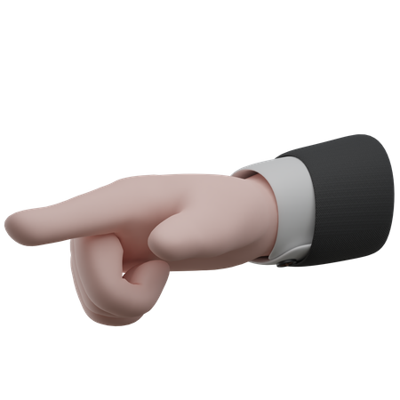 Zeigen Sie Gesten mit der rechten Hand an  3D Icon