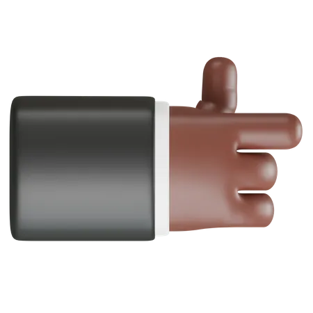 3 D Illustration Mit Hand Die Die Geste Mit Der Rechten Hand Zeigt 3D Icon