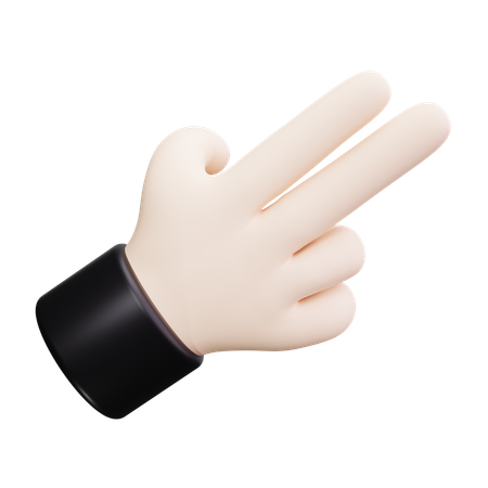 Zeigende Hand  3D Icon