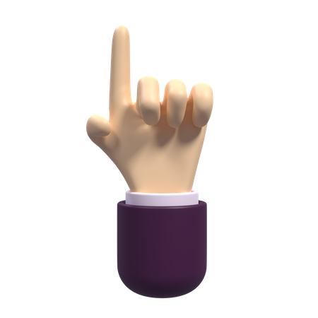 Zeigende Hand  3D Icon