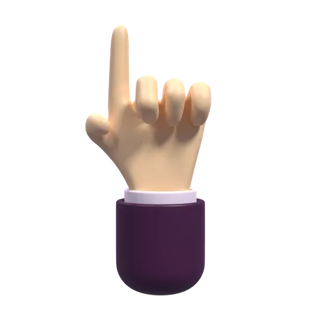 Zeigende Hand  3D Icon