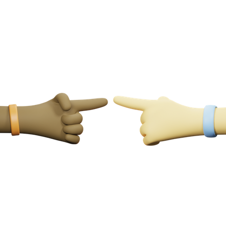 Zeigende Handbewegung  3D Icon