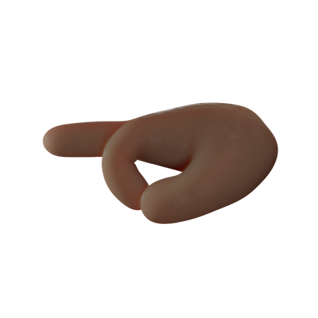 Zeigender Mittelfinger  3D Icon