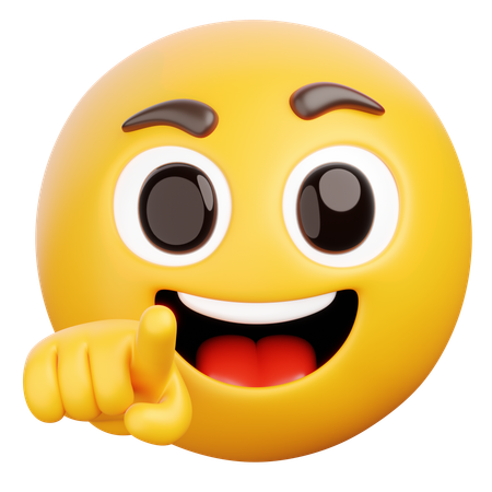 Auf dich zeigen  3D Icon