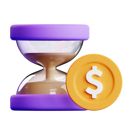 Zeit ist Geld  3D Illustration