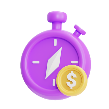 Zeit ist Geld  3D Icon