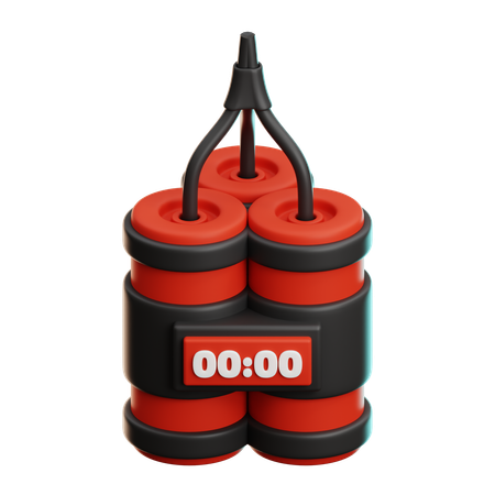 Zeitbombe  3D Icon