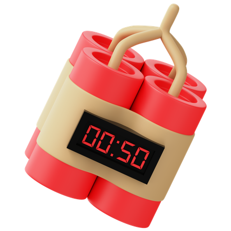 Zeitbombe  3D Icon