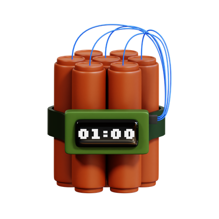 Zeitbombe  3D Icon