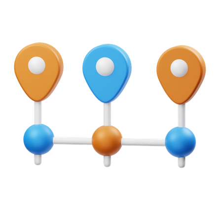 Zeitleistendiagramm  3D Illustration