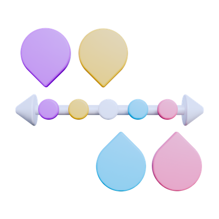 Zeitleistendiagramm  3D Icon