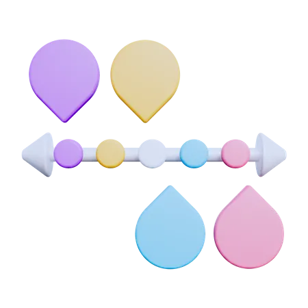 Zeitleistendiagramm  3D Icon