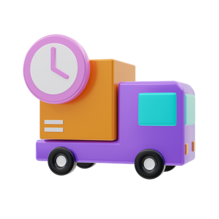 Zeit Lieferwagen  3D Icon
