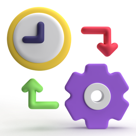 Zeiteinteilung  3D Icon