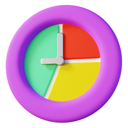 Zeiteinteilung  3D Icon