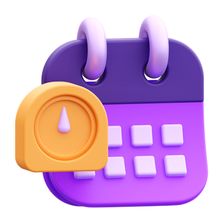 Zeiteinteilung  3D Icon