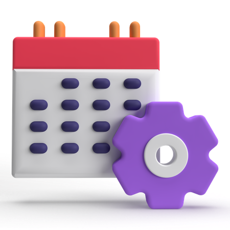 Zeitplan  3D Icon