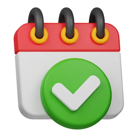 Zeitplan  3D Icon