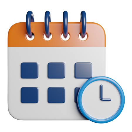 Zeitplan  3D Icon