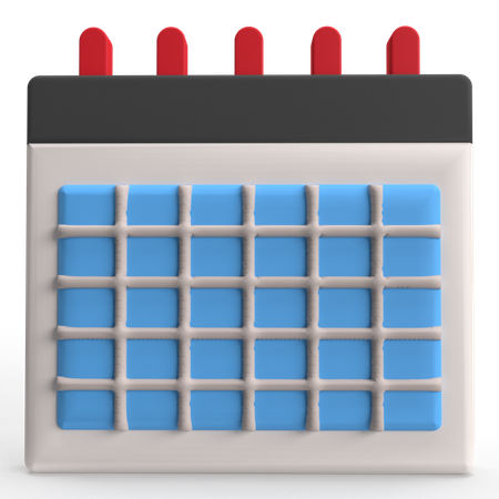 Zeitplan  3D Icon