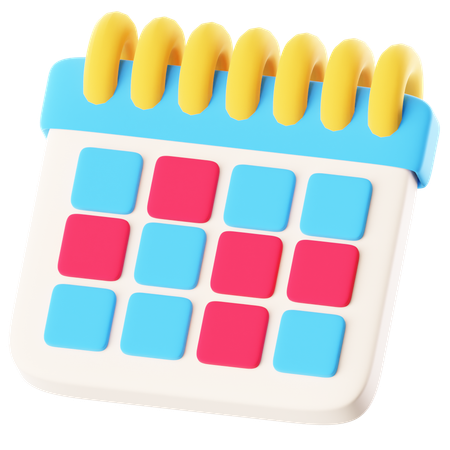 Zeitplan  3D Icon