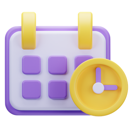 Zeitplan  3D Icon