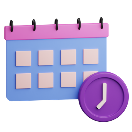 Zeitplan  3D Icon