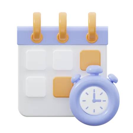 Zeitplan  3D Icon