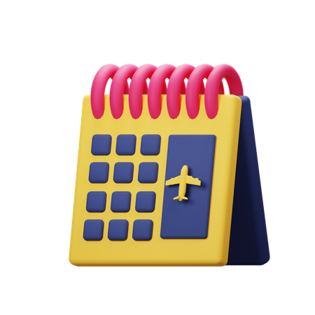 Zeitplan  3D Icon